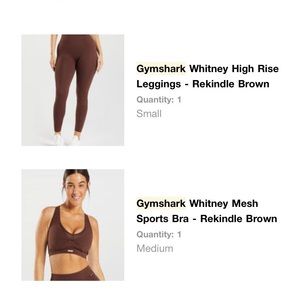 Gymshark set. Worn one time only. Super cute workout set !